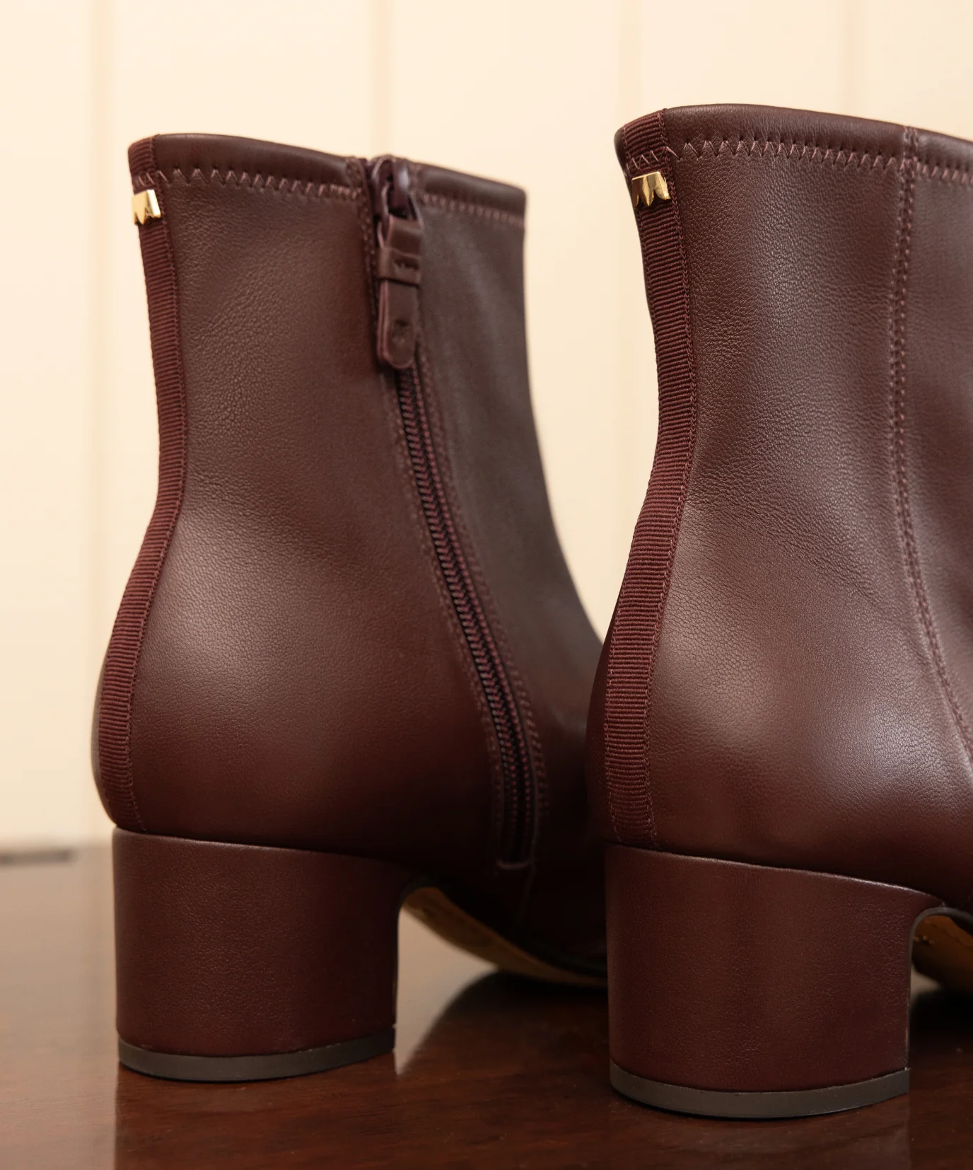 The Starling 50 Bootie - Burgundy Stretch Leather - Image 7