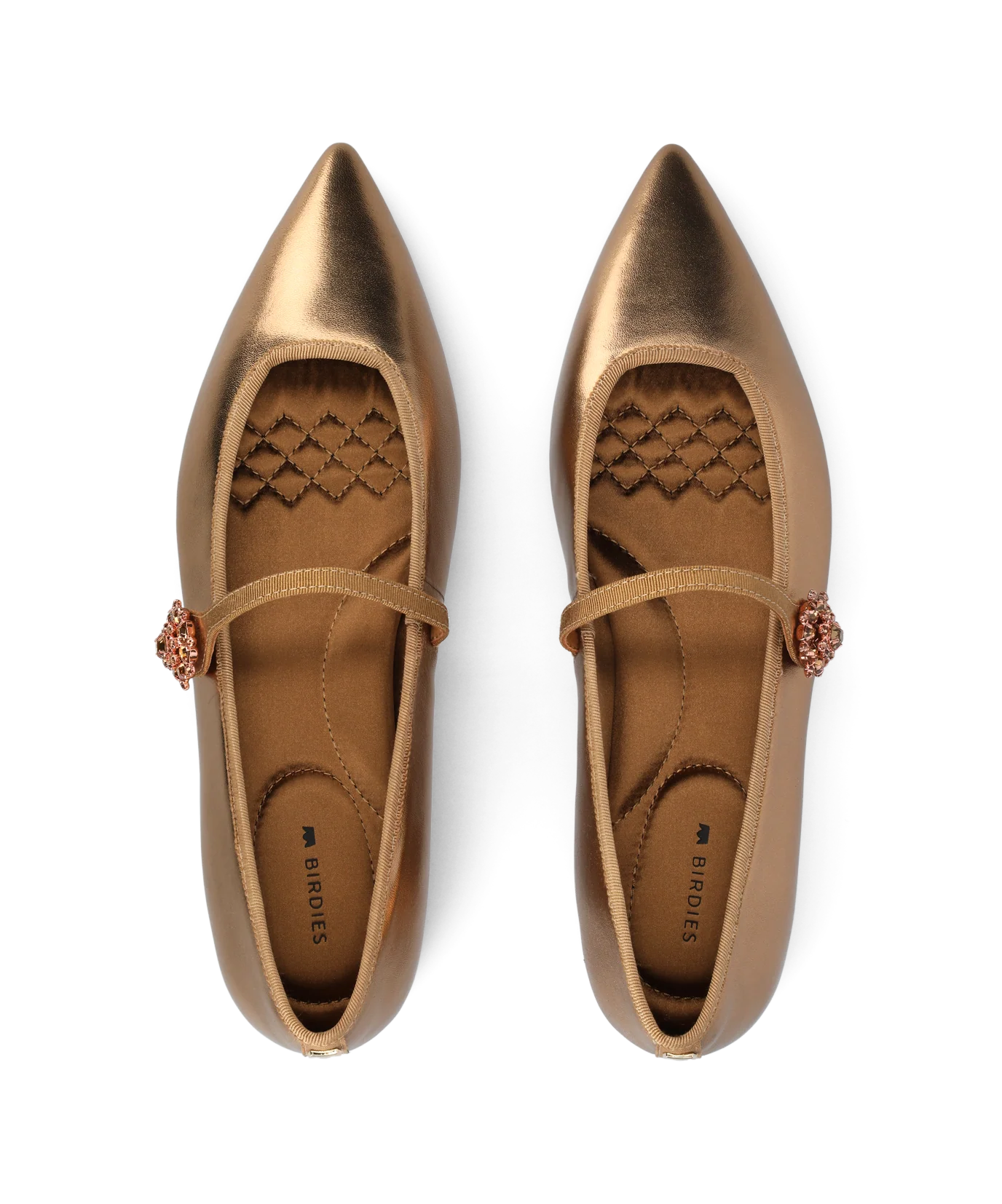 The Goldfinch 15 Mary Jane - Vintage Gold Metal Leather - Image 4