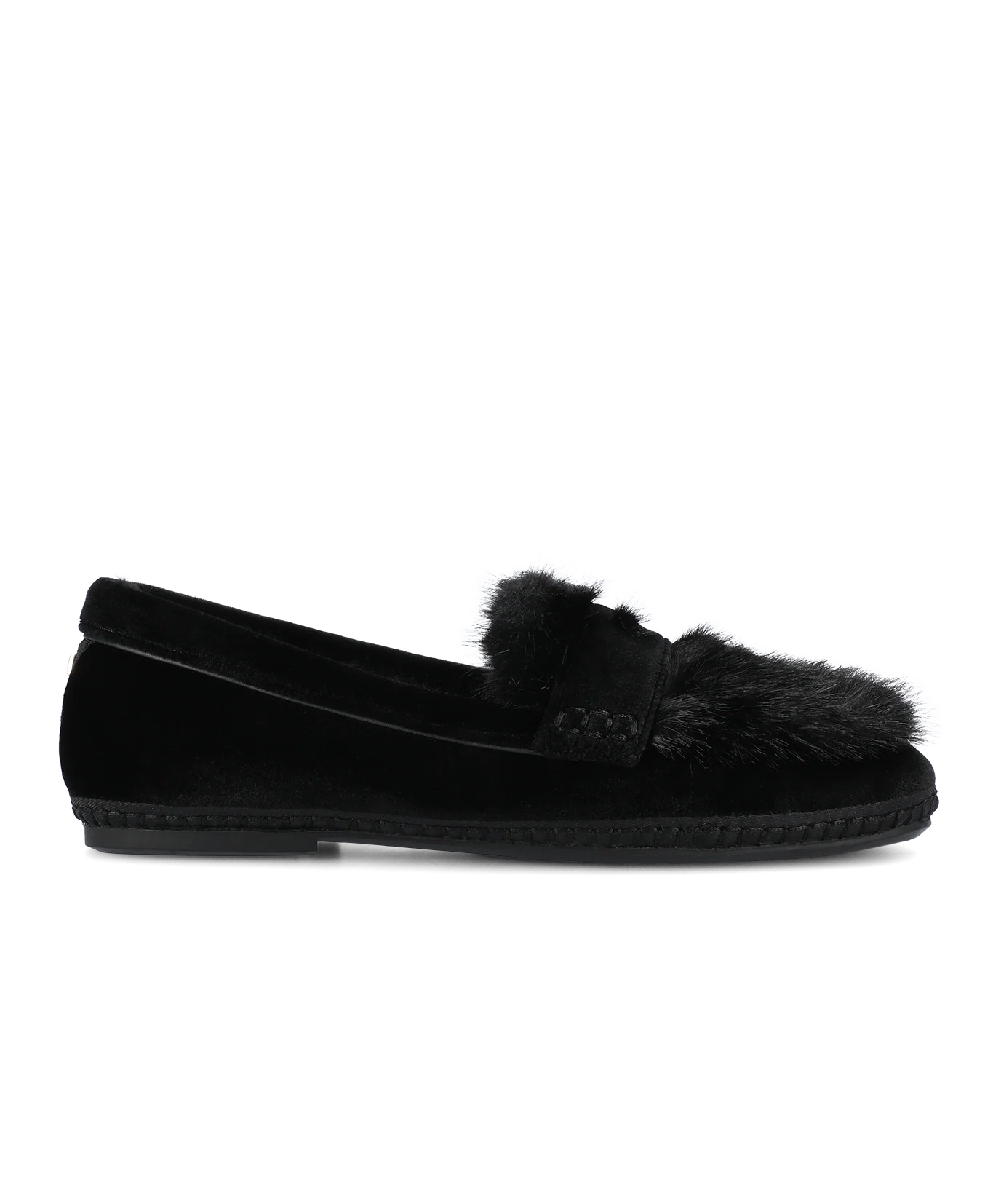 The Heron Loafer Cozy - Black Velvet Faux Fur - Image 3