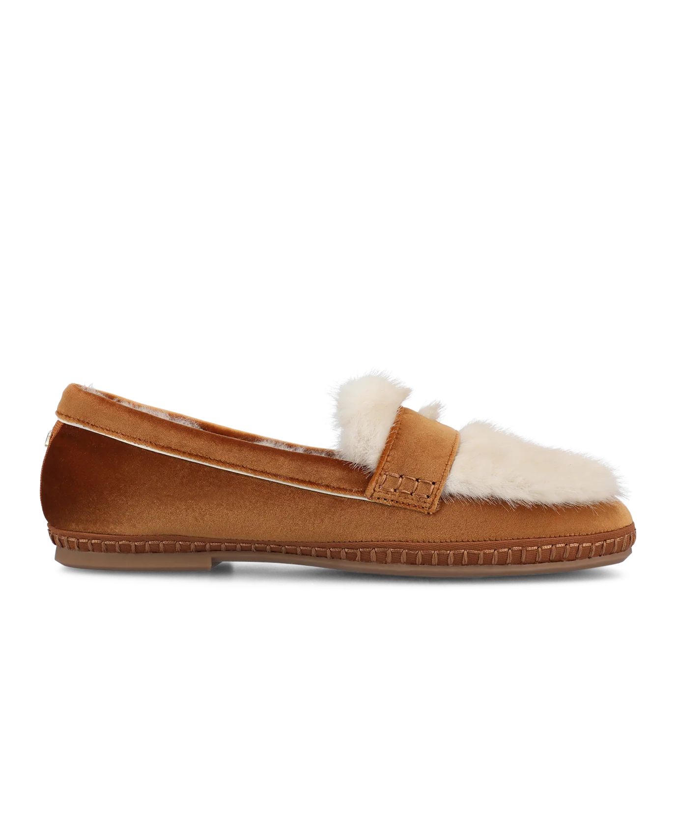 The Heron Loafer Cozy - Tan Velvet Faux Fur - Image 4