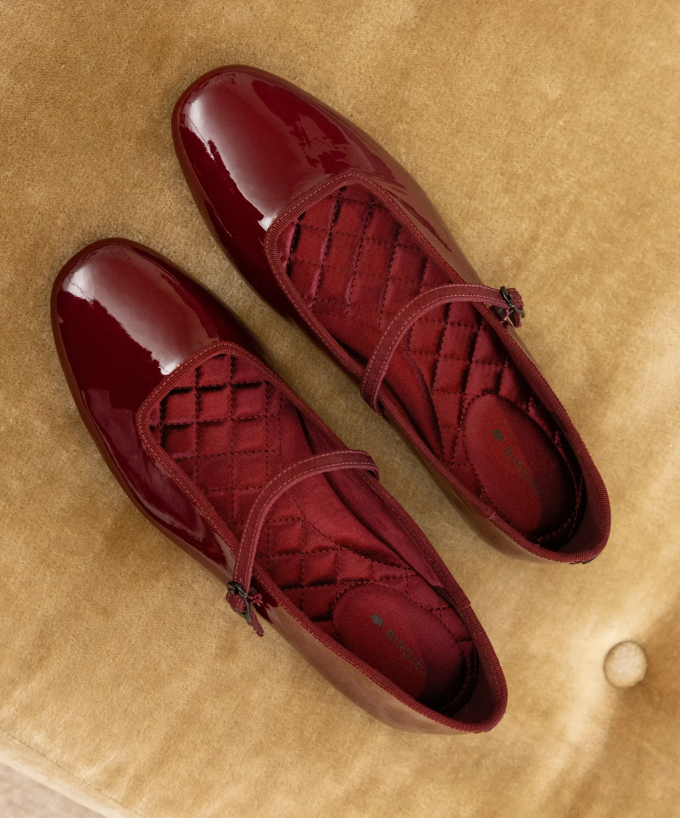 The Hummingbird  Mary Jane - Burgundy Patent - Image 4