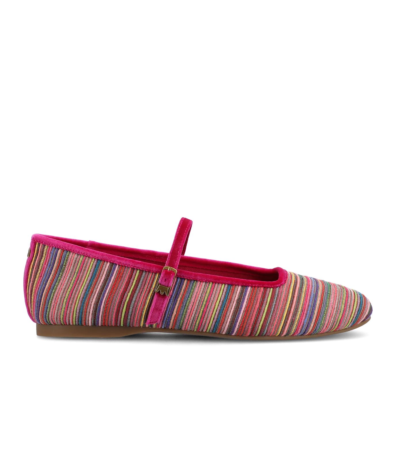 The Hummingbird Mary Jane Grosgrain - Hot Pink Multi Stripe - Image 6