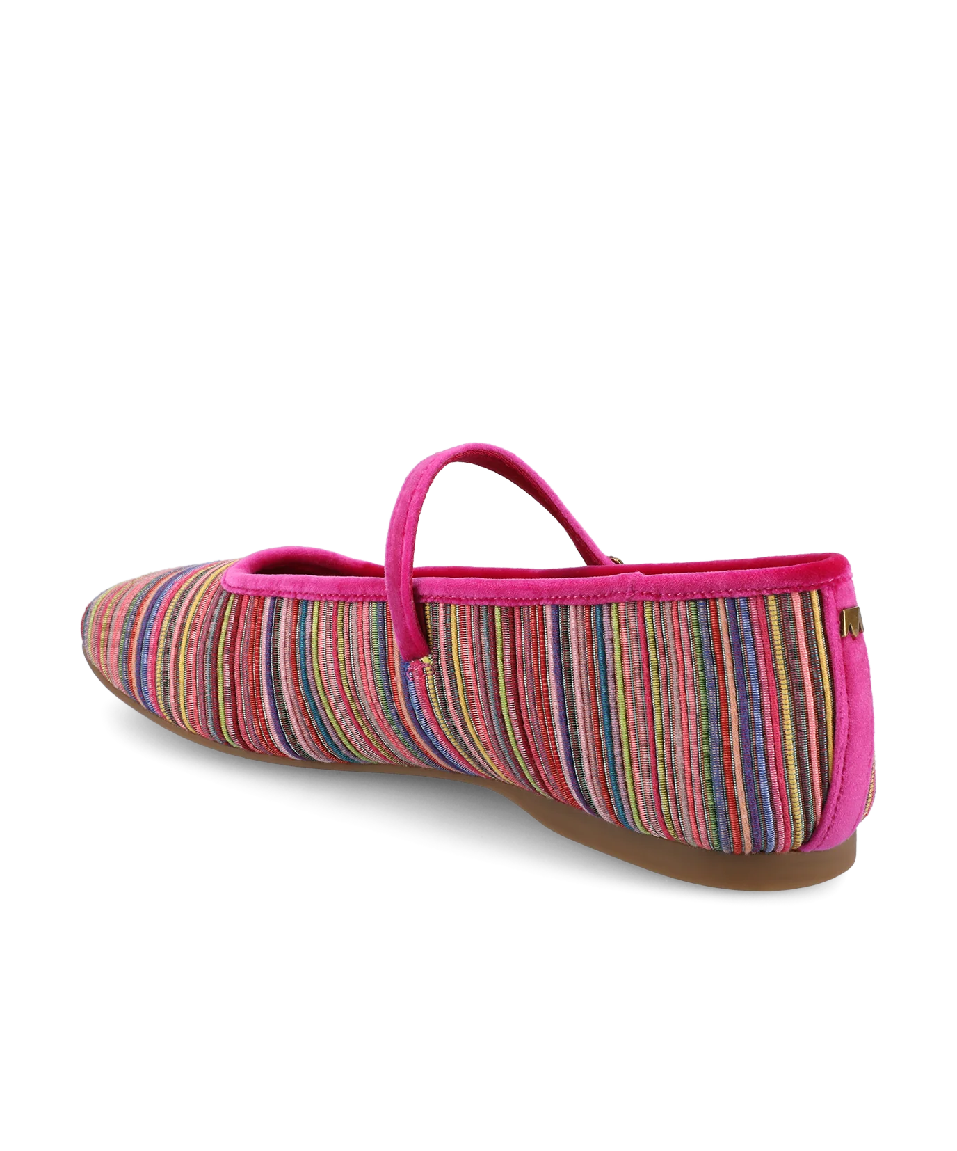 The Hummingbird Mary Jane Grosgrain - Hot Pink Multi Stripe - Image 7