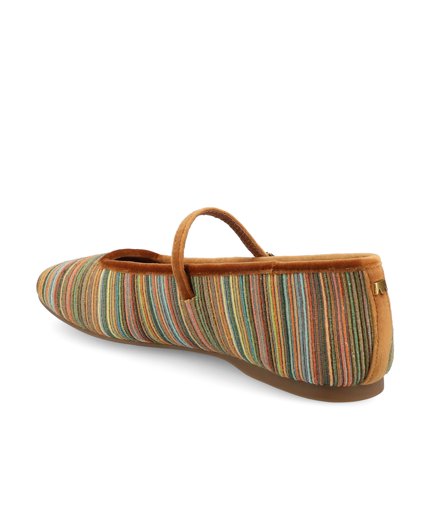The Hummingbird Mary Jane Grosgrain - Tan Multi Stripe - Image 6