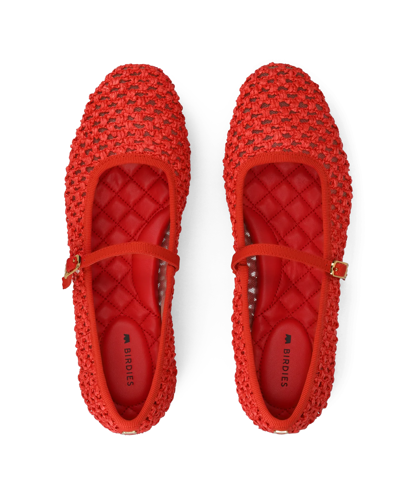 The Hummingbird Mary Jane - Red Openweave - Image 3