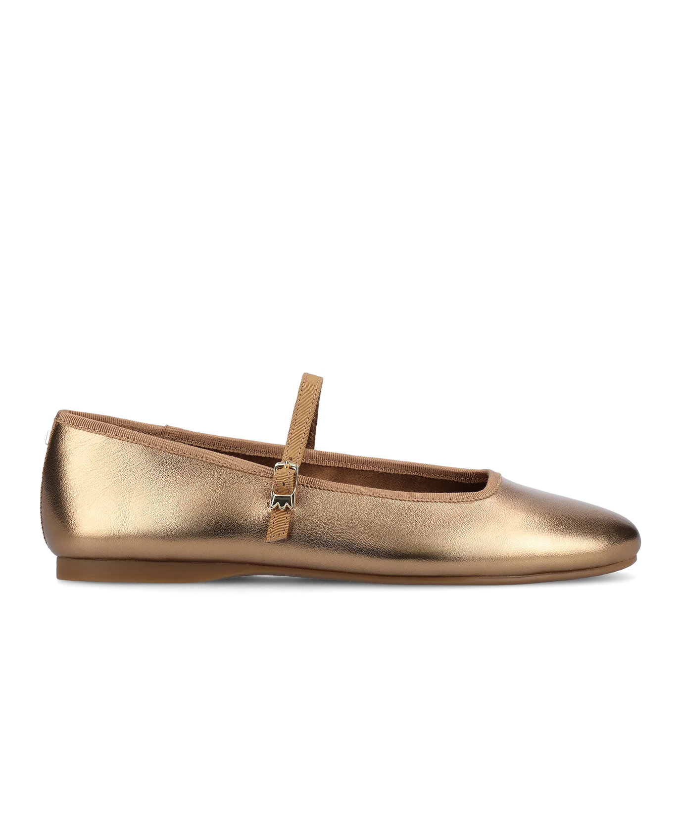 The Hummingbird Mary Jane - Vintage Gold Metal Leather - Image 4