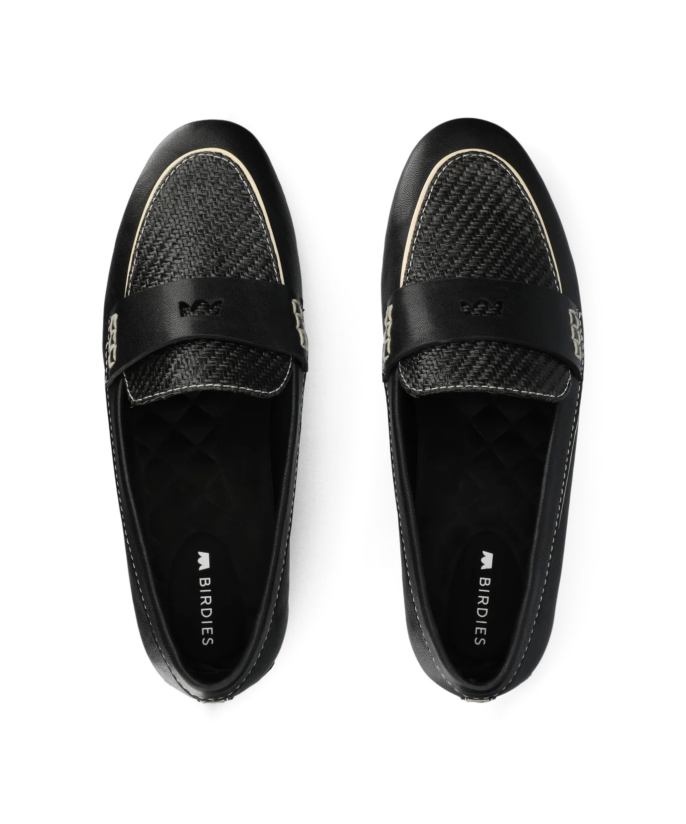 The Vesper Driver - Black Leather Raffia - Image 3