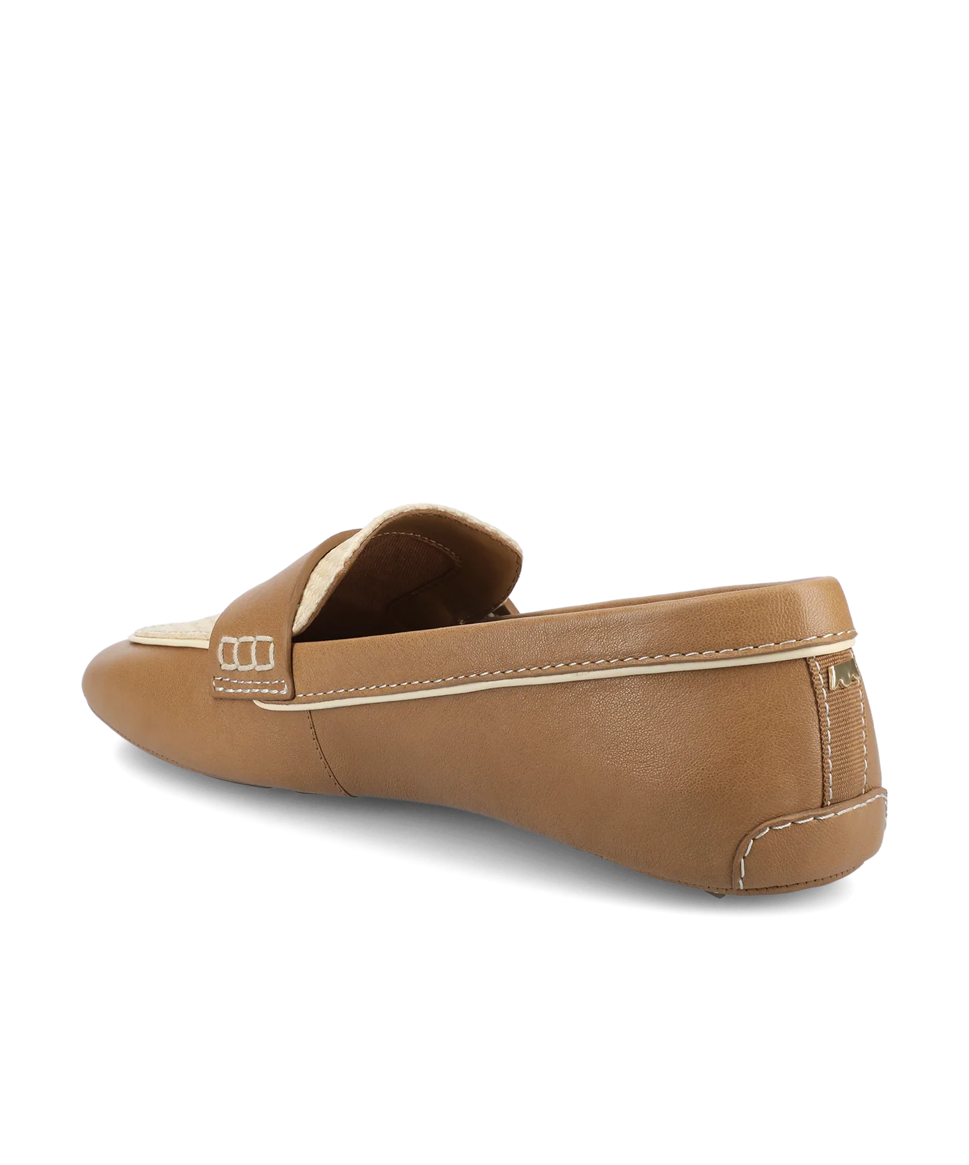 The Vesper Driver - Cappuccino Leather Raffia - Image 6