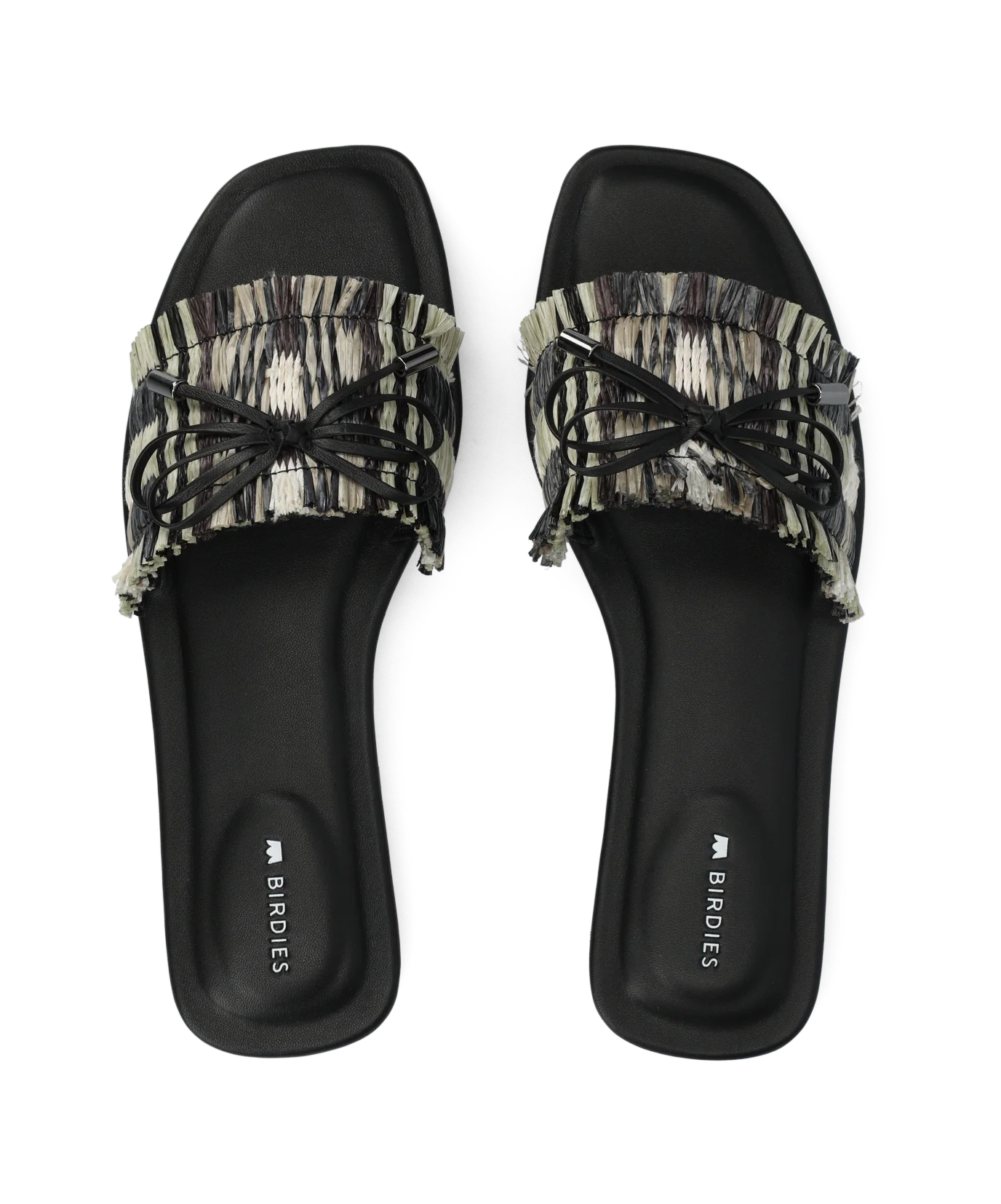 The Kiwi Bow - Black Multi Raffia - Image 4